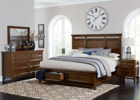 Homelegance Frazier Nightstand in Dark Cherry 1649-4 - Nightstand - Half Price Furniture