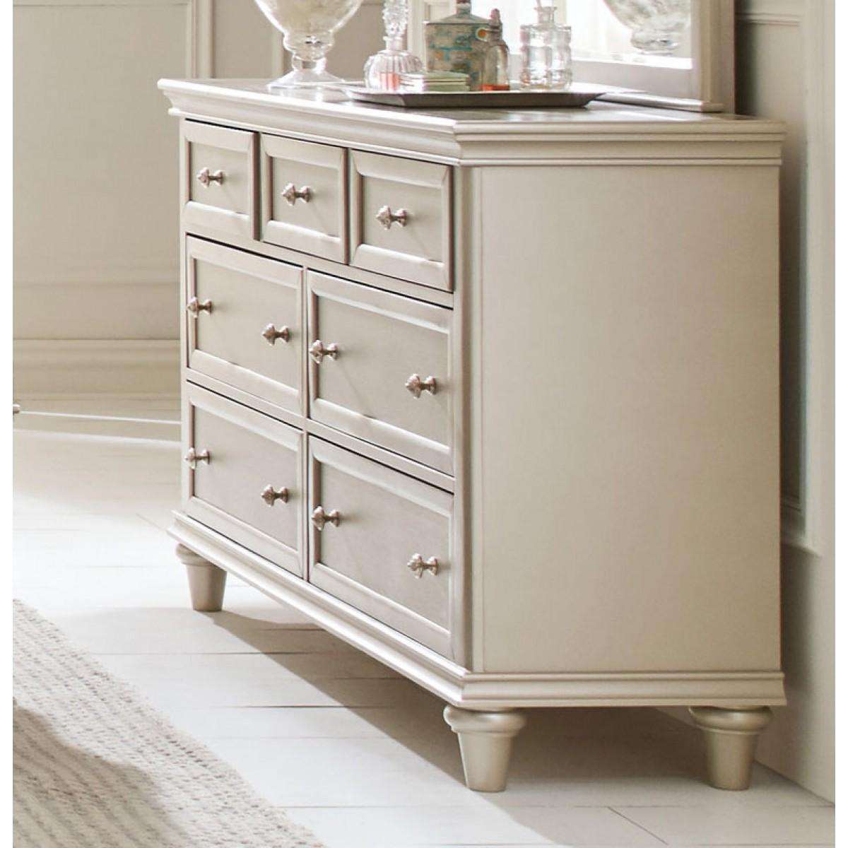 Homelegance Celandine 7 Drawer Dresser in Silver 1928-5 - Dresser - Half Price Furniture