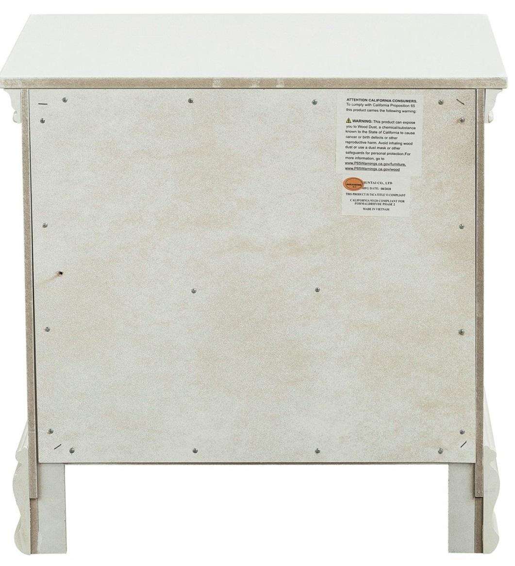 Homelegance Lucida 2 Drawer Nightstand in White 2039W-4 - Nightstand - Half Price Furniture