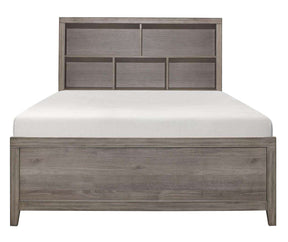 Homelegance Woodrow Full Platform Bed in Gray 2042NBF-1* - Bed - Half Price Furniture