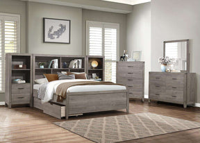 Homelegance Woodrow Full Platform Bed in Gray 2042NBF-1* - Bed - Half Price Furniture