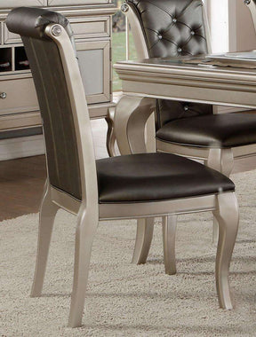 Homelegance Crawford Side Chair in Silver (Set of 2) - Dining Chair - Half Price Furniture