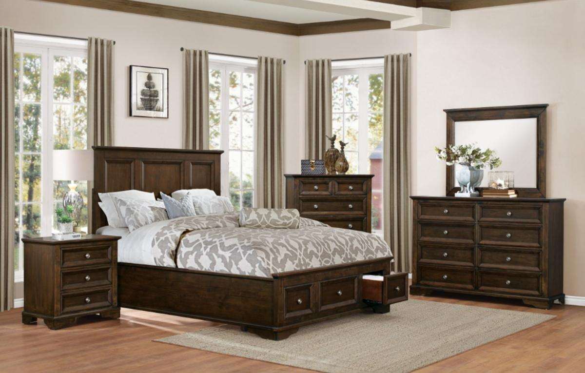 Homelegance Eunice Nightstand in Espresso 1844DC-4 - Nightstand - Half Price Furniture