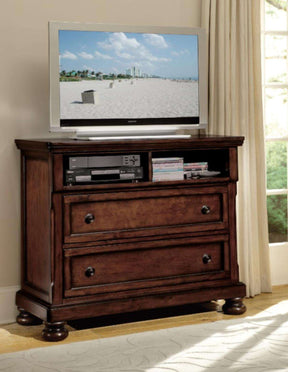 Homelegance Cumberland TV Chest in Brown Cherry 2159-11 - Chest - Half Price Furniture