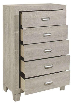 Homelegance Furniture Quinby 5 Drawer Chest in Light Brown 1525-9 Half Price Furniture