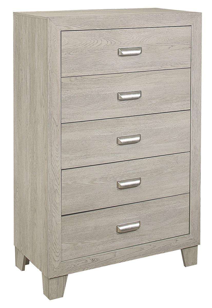 Homelegance Furniture Quinby 5 Drawer Chest in Light Brown 1525-9 Half Price Furniture