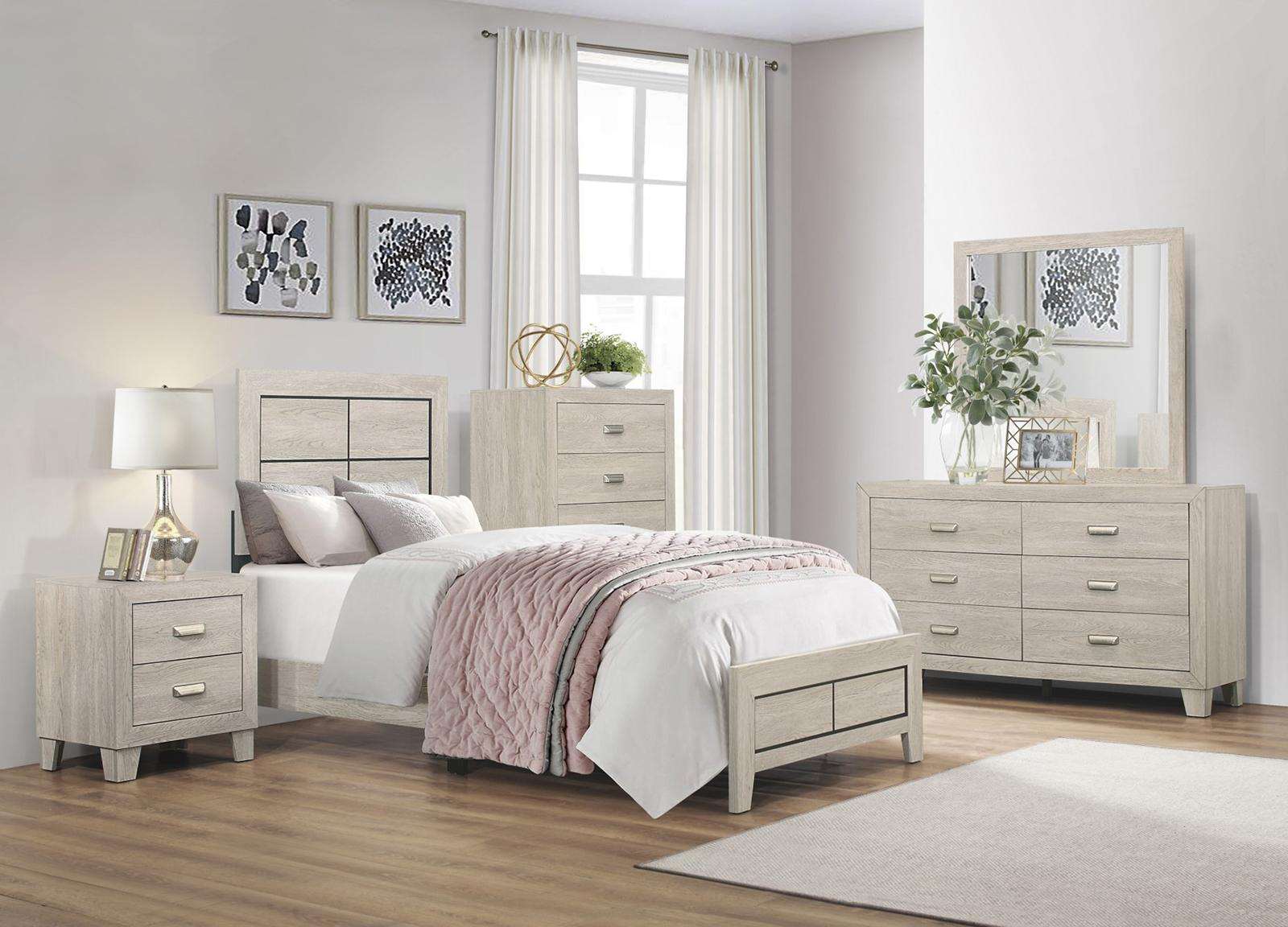 Homelegance Furniture Quinby 5 Drawer Chest in Light Brown 1525-9 Half Price Furniture