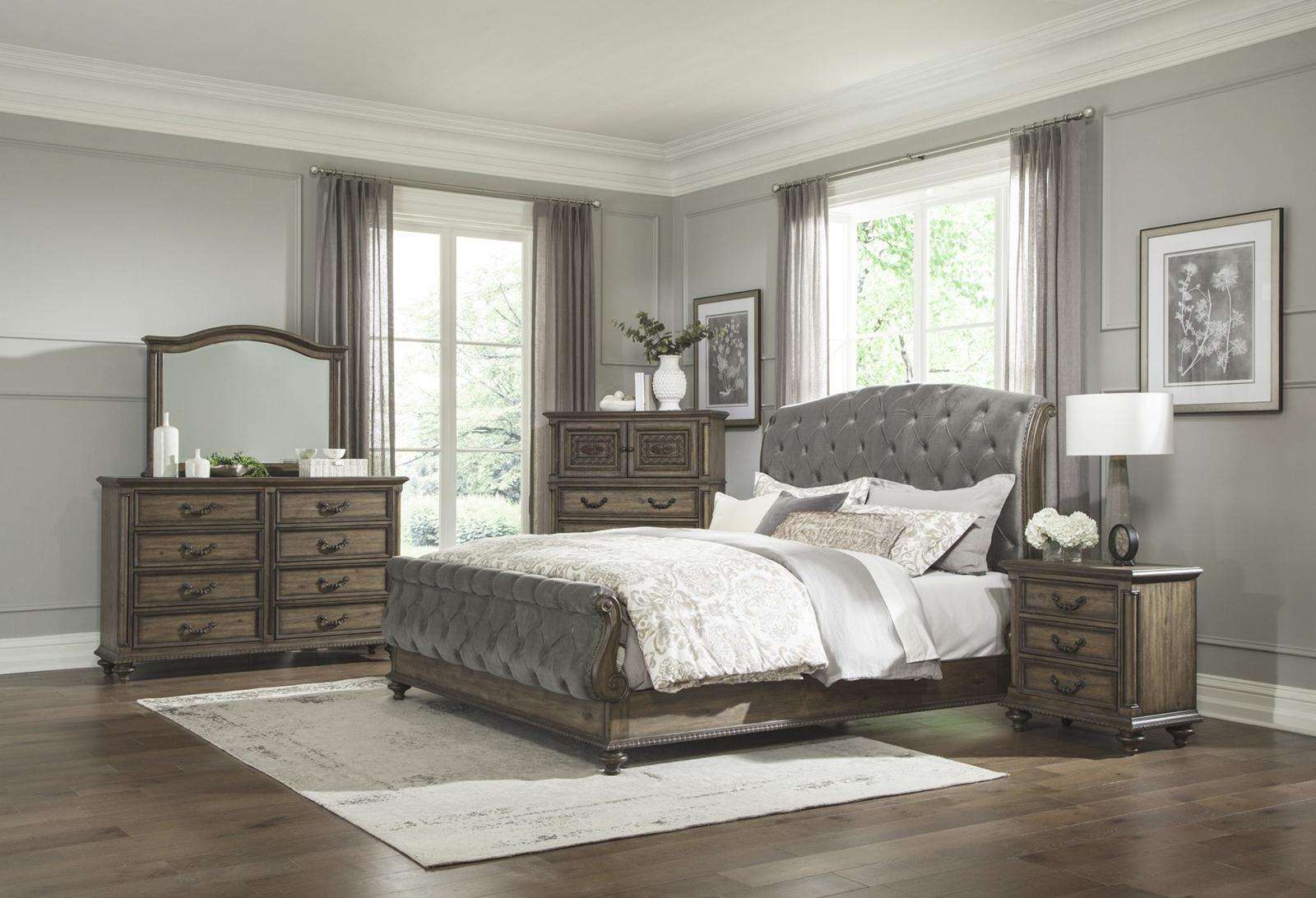 Homelegance Furniture Rachelle 4 Drawer Chest in Weathered Pecan 1693-9 - Half Price Furniture