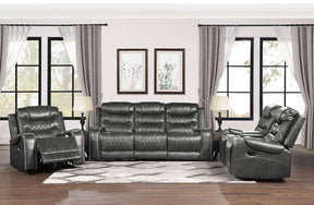 Homelegance Furniture Putnam Swivel Glider Reclining Chair in Gray 9405GY-1 Half Price Furniture