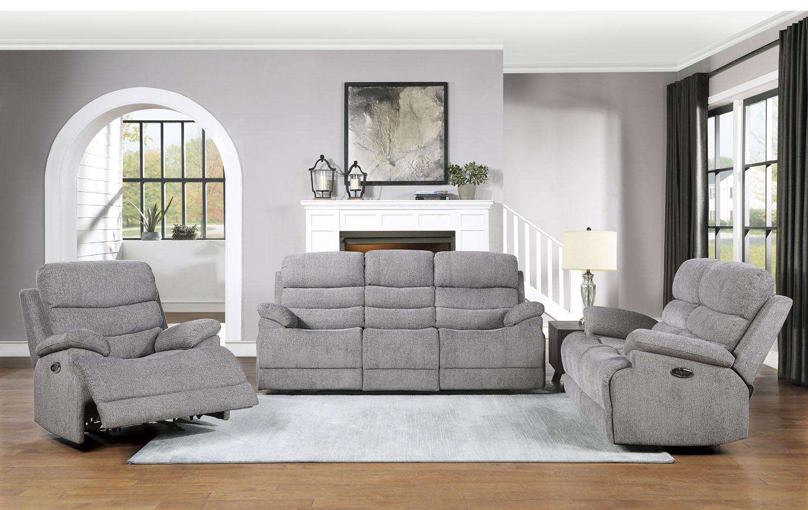 Homelegance Furniture Sherbrook Double Reclining Sofa in Gray - Sofa - Half Price Furniture