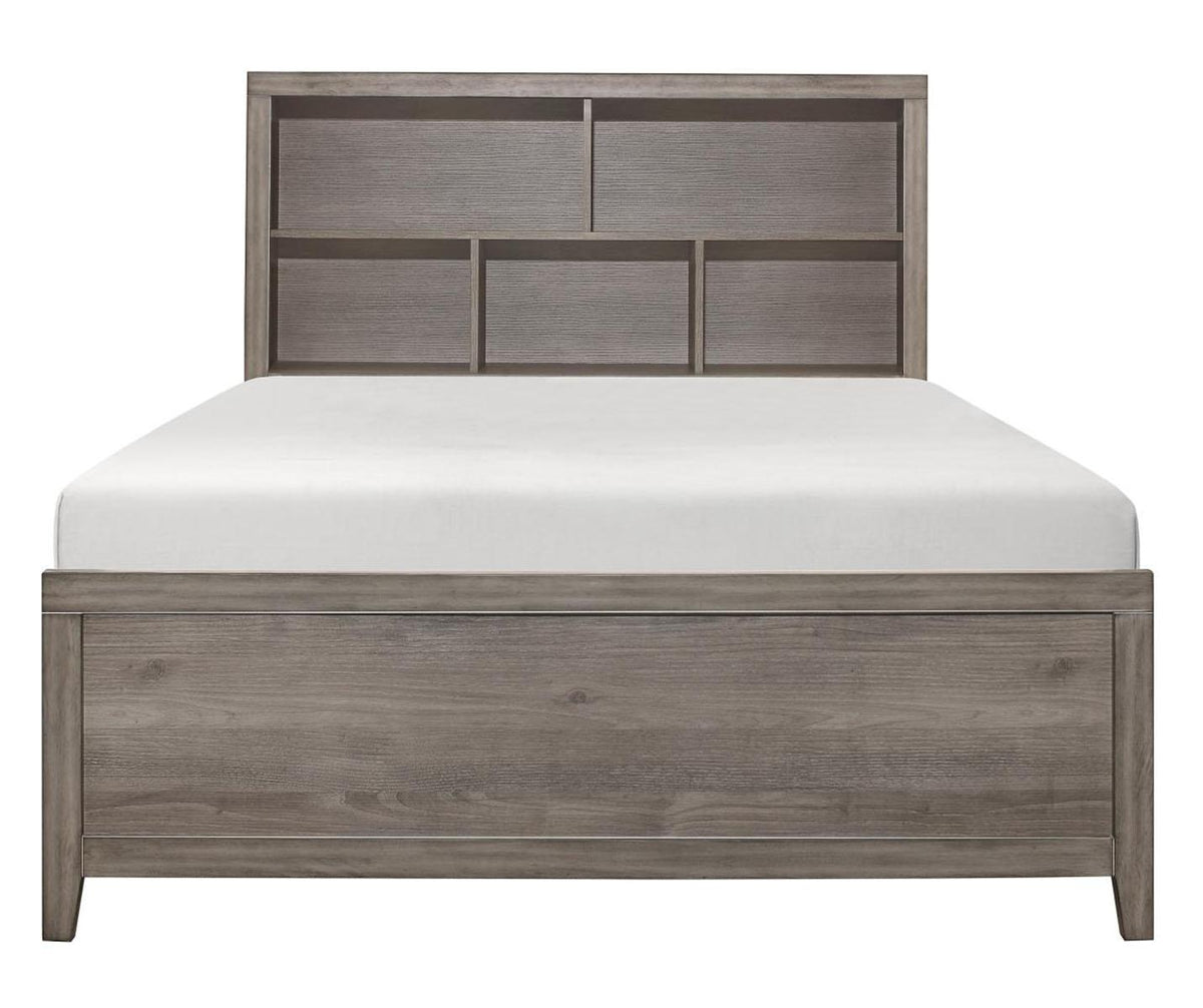 Homelegance Woodrow Full Platform Bed in Gray 2042NBF-1* - Las Vegas Furniture Stores