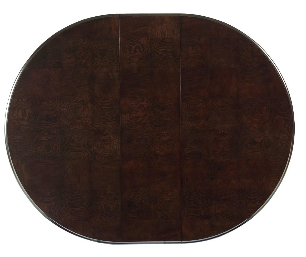 Homelegance Savion Round/Oval Dining Table in Espresso 5494-76*  Las Vegas Furniture Stores