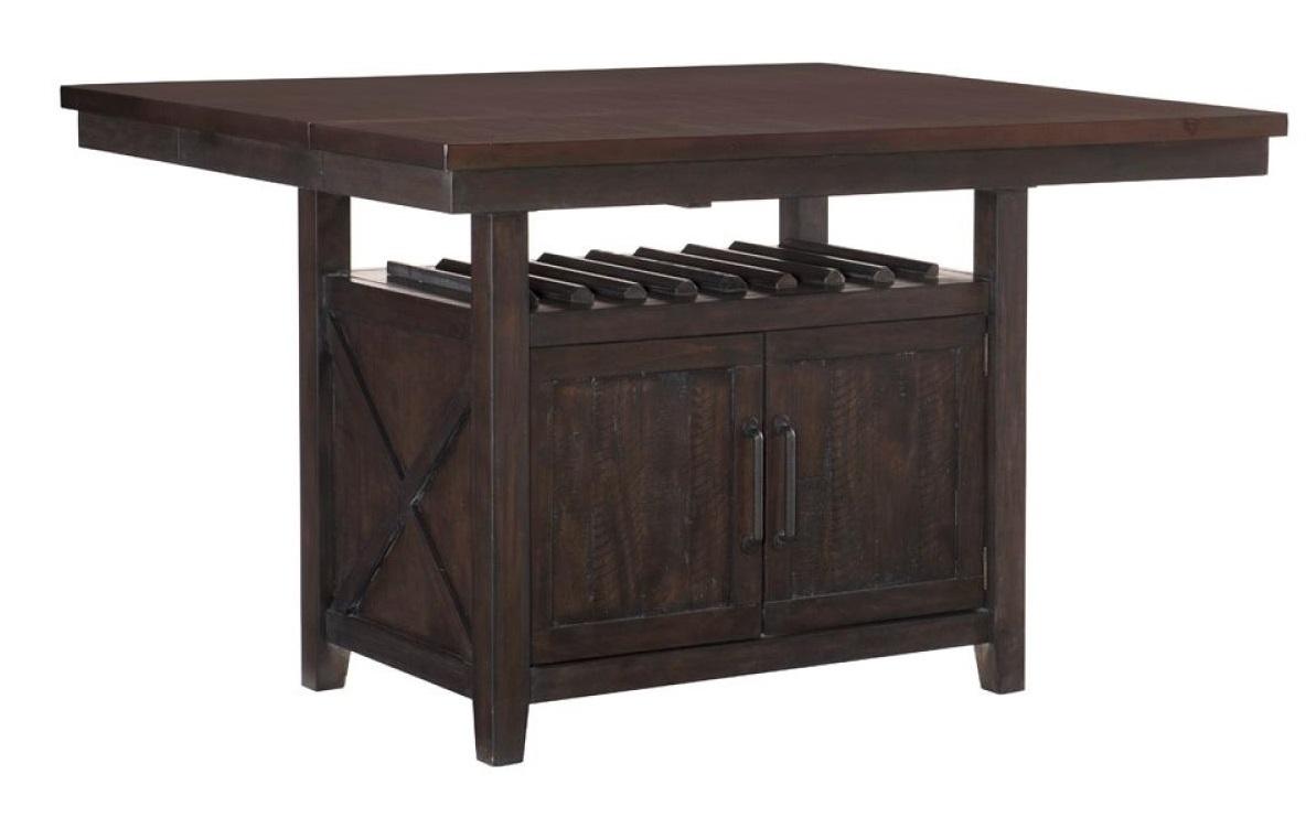 Homelegance Oxton Counter Height Table in Dark Cherry 5655-36* - Las Vegas Furniture Stores