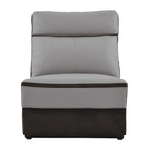 Homelegance Furniture Laertes Power Armless Reclining Chair in Taupe Gray 8318-ARPW Half Price Furniture