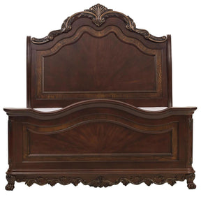 Homelegance Deryn Park Queen Sleigh Bed in Cherry 2243SL-1 - Bed - Half Price Furniture