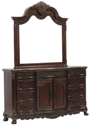Homelegance Deryn Park 9 Drawer Dresser in Cherry 2243-5 - Dresser - Half Price Furniture