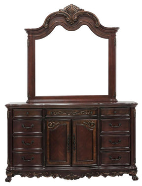 Homelegance Deryn Park 9 Drawer Dresser in Cherry 2243-5 - Dresser - Half Price Furniture