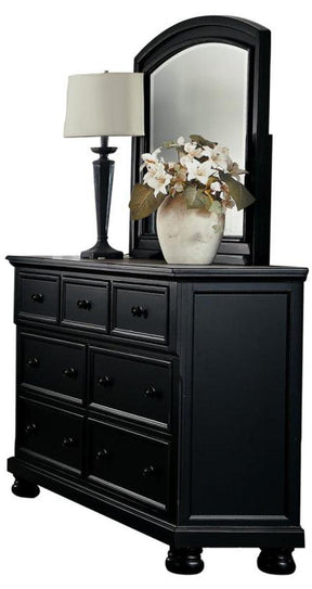 Homelegance Laurelin Mirror in Black 1714BK-6 - Mirror - Half Price Furniture