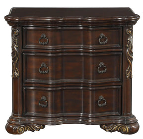 Homelegance Royal Highlands 3 Drawer Nightstand in Rich Cherry 1603-4 - Nightstand - Half Price Furniture