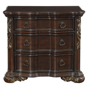 Homelegance Royal Highlands 3 Drawer Nightstand in Rich Cherry 1603-4 Half Price Furniture