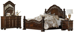 Homelegance Catalonia 3 Drawer Nightstand in Cherry 1824-4 - Nightstand - Half Price Furniture