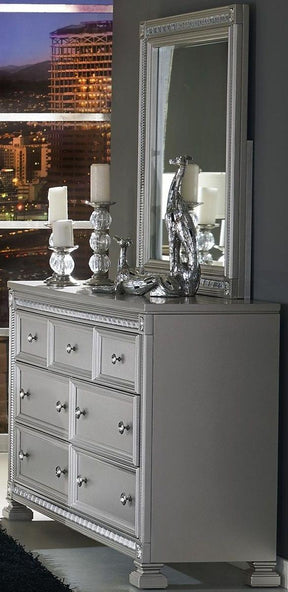 Homelegance Bevelle 7 Drawer Dresser in Silver 1958-5 - Dresser - Half Price Furniture