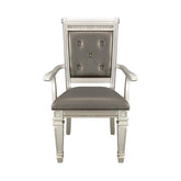 Homelegance Bevelle Arm Chair in Silver (Set of 2) 1958A Half Price Furniture