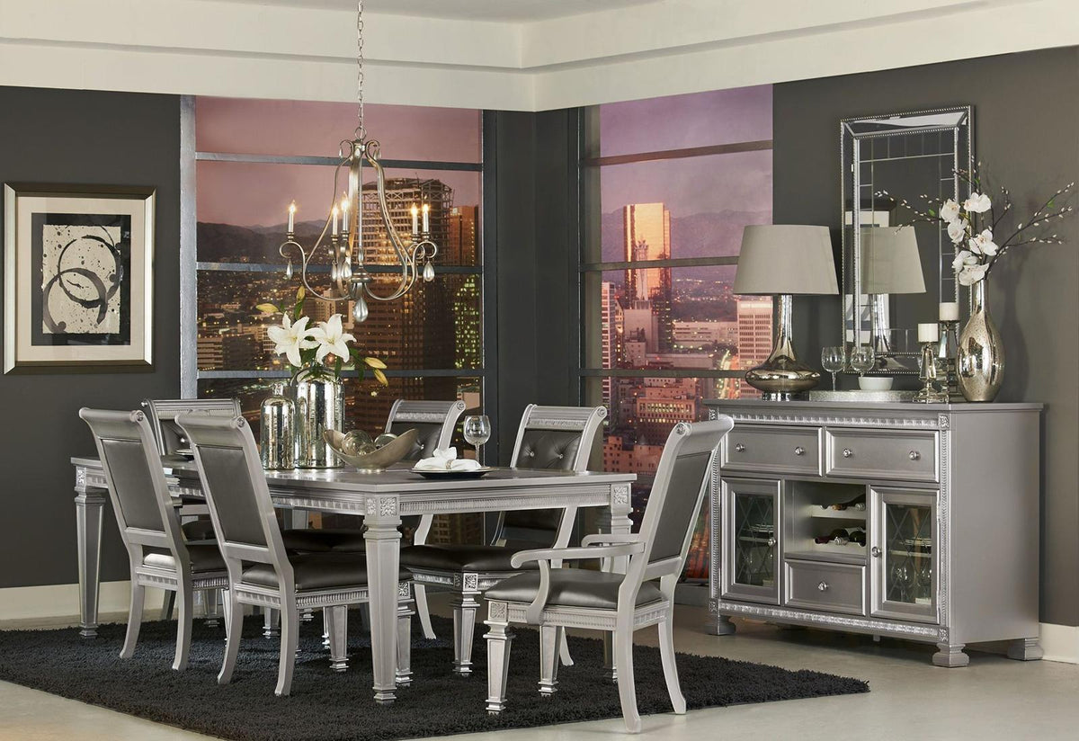 Homelegance Bevelle Server in Silver 1958-40 Half Price Furniture