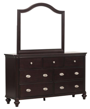 Homelegance Marston 7 Drawer Dresser in Dark Cherry 2615DC-5 - Dresser - Half Price Furniture