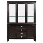Homelegance Marston Buffet with Hutch in Dark Cherry 2615DC-50-55 Half Price Furniture