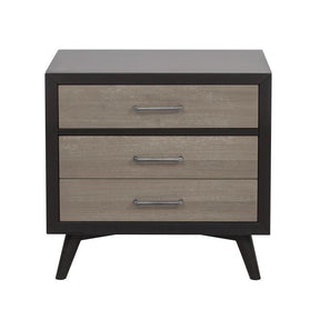 Homelegance Raku 3 Drawer Nightstand in Gray 1711-4 Half Price Furniture