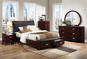 Homelegance Lyric 2 Drawer Nightstand in Dark Espresso 1737NC-4 - Nightstand - Half Price Furniture