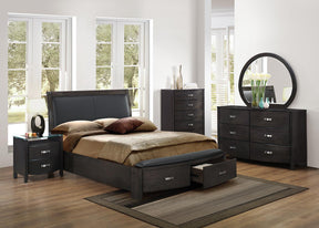 Homelegance Lyric 2 Drawer Nightstand in Brownish Gray 1737NGY-4 - Nightstand - Half Price Furniture