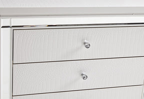 Homelegance Alonza 3 Drawer Nightstand in White 1845-4 - Nightstand - Half Price Furniture