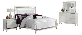 Homelegance Alonza Queen LED Panel Bed 1845LED-1 - Bed - Half Price Furniture