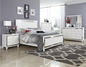 Homelegance Alonza 3 Drawer Nightstand in White 1845-4 - Nightstand - Half Price Furniture
