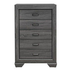 Homelegance Beechnut 5 Drawer Chest in Gray 1904GY-9 Half Price Furniture
