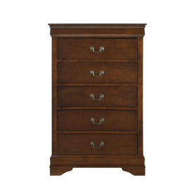 Homelegance Mayville 5 Drawer Chest in Brown Cherry 2147-9 Half Price Furniture