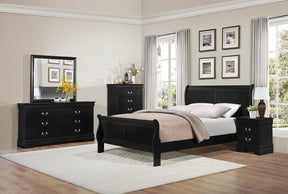 Homelegance Mayville 6 Drawer Dresser in Black 2147BK-5 - Dresser - Half Price Furniture
