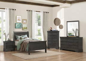 Homelegance Mayville Full Sleigh Bed in Gray 2147FSG-1 - Bed - Half Price Furniture