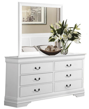 Homelegance Mayville 6 Drawer Dresser in White 2147W-5 - Dresser - Half Price Furniture