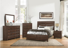 Homelegance Furniture Erwan 2 Drawer Nightstand in Dark Walnut 1961-4 Half Price Furniture
