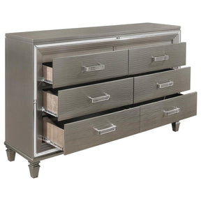 Homelegance Tamsin Dresser in Silver Grey Metallic 1616-5 Half Price Furniture
