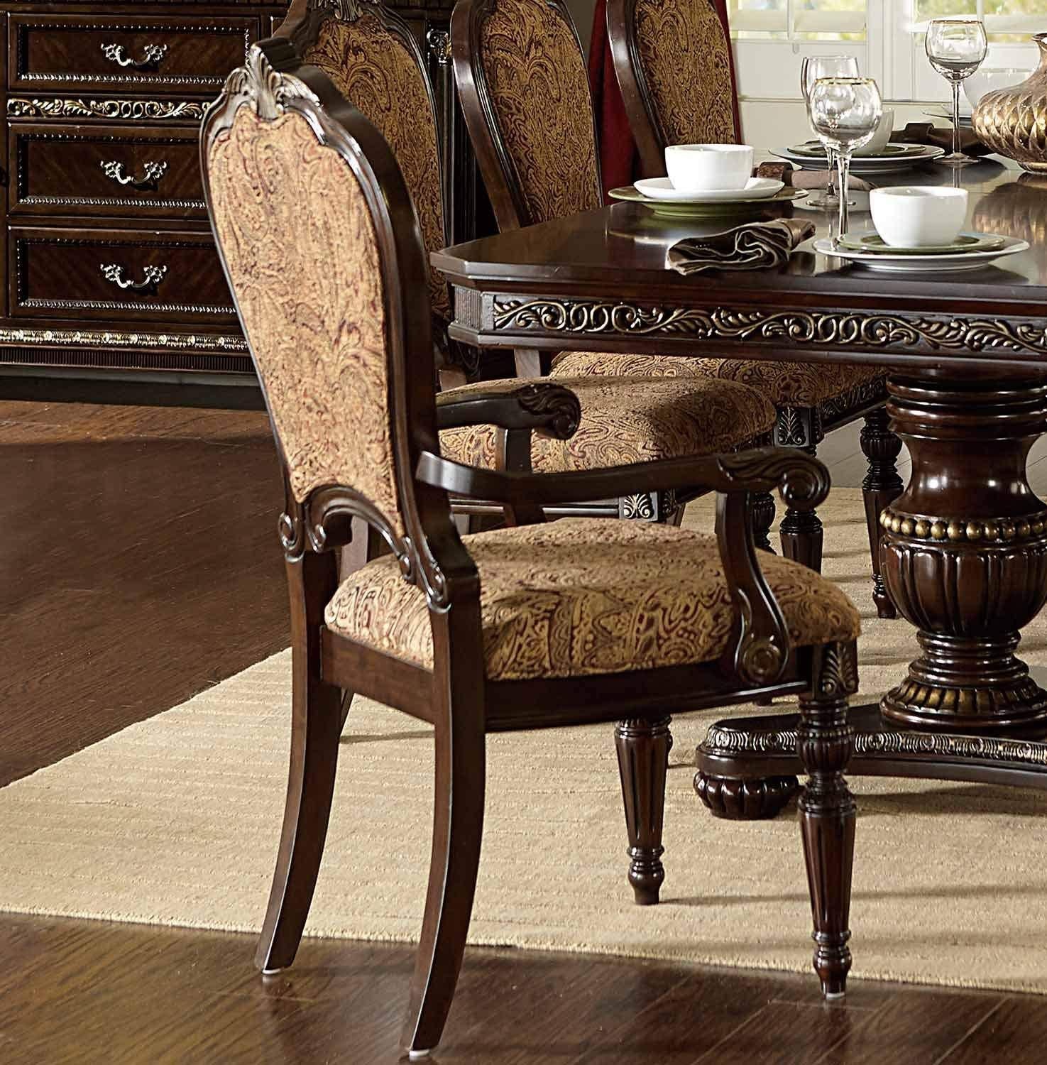 Homelegance Russian Hill Arm Chair in Cherry (Set of 2) - Dining Chair - Half Price Furniture