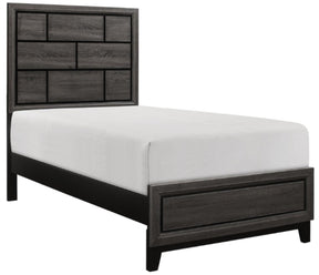 Homelegance Davi Twin Panel Bed in Gray 1645T-1* - Bed - Half Price Furniture