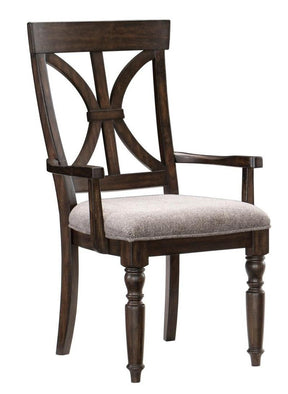 Homelegance Cardano Arm Chair in Charcoal (Set of 2) - Dining Chair - Half Price Furniture