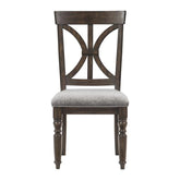 Homelegance Cardano Side Chair in Charcoal (Set of 2) Half Price Furniture