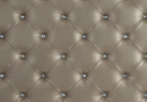 Homelegance Avondale Queen Upholstered Panel Bed in Silver 1646-1* Half Price Furniture