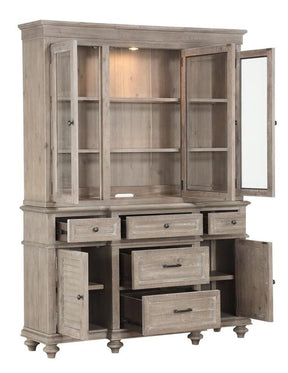 Homelegance Cardano Buffet & Hutch in Light Brown 1689BR-50* Half Price Furniture