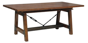 Homelegance Holverson Dining Table in Rustic Brown 1715-94 - Dining Table - Half Price Furniture